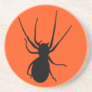 Porta copos de Aranha Negra Laranja-Assustadora