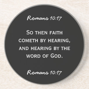 Porta-copos De Arenito 11:6 dos hebraicos da passagem da bíblia no texto