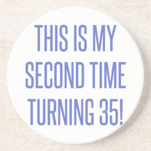 Porta-copos De Arenito 70 Birthday Gag Gift