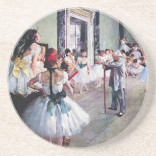 Porta-copos De Arenito A classe de dança por Edgar Degas, arte do balé