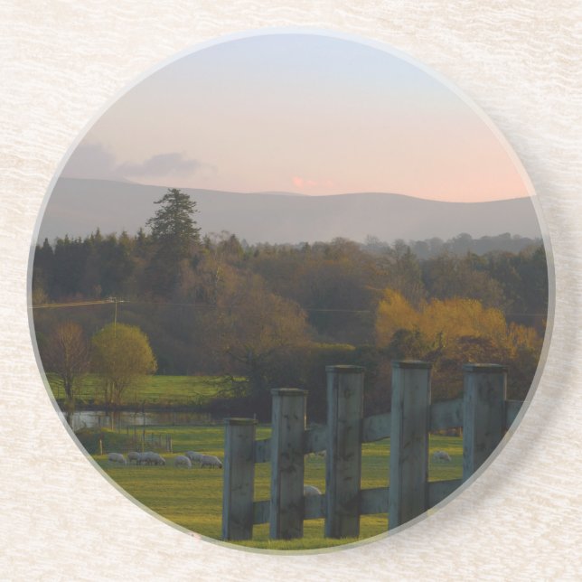 Porta-copos De Arenito A Irlanda é bonita (Frente)