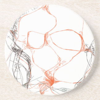 Porta-copos De Arenito abstrato art 00010