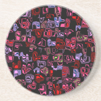 Porta-copos De Arenito Abstrato de Cucko Marbled Personalizável