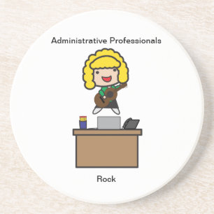 Porta-copos De Arenito Administrativos Professionals Rock (Blonde)
