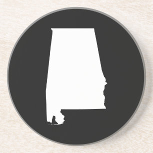 Porta-copos De Arenito Alabama em Branco