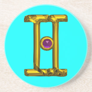 Porta-copos De Arenito Alexandrite do roxo da JÓIA do ANIVERSÁRIO do