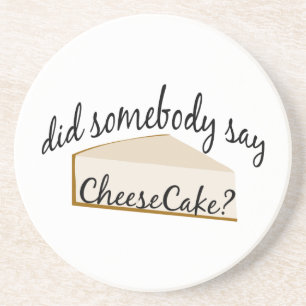 Porta-copos De Arenito Alguém Disse Cheesecake?