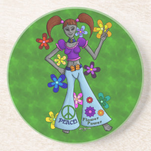 Porta-copos De Arenito Alienígena Hippy