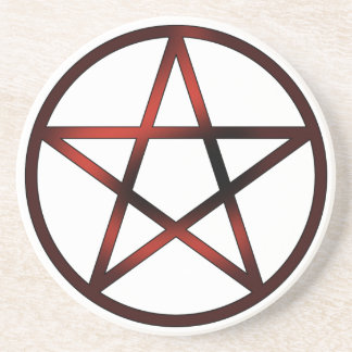 Porta-copos De Arenito Altar Pentacle - Vermelho