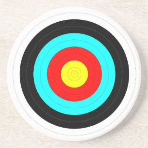 Porta-copos De Arenito Alvo da Bullseye Archery