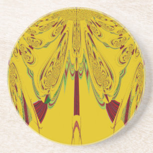Porta-copos De Arenito Amarelo