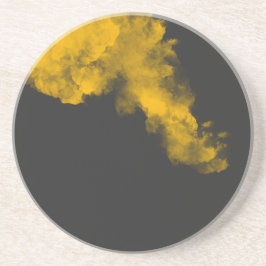 Porta copos de arenito Amarelo com Parte de Trás T