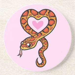Porta-copos De Arenito Amor de Cobra