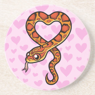 Porta-copos De Arenito Amor do cobra