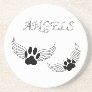 Porta-copos De Arenito Angel Pet Paws