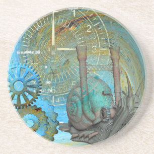 Porta-copos De Arenito Aqua Steam Snail Traveler