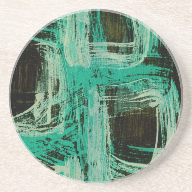 Porta-copos De Arenito Aquamarine Windows I (Frente)