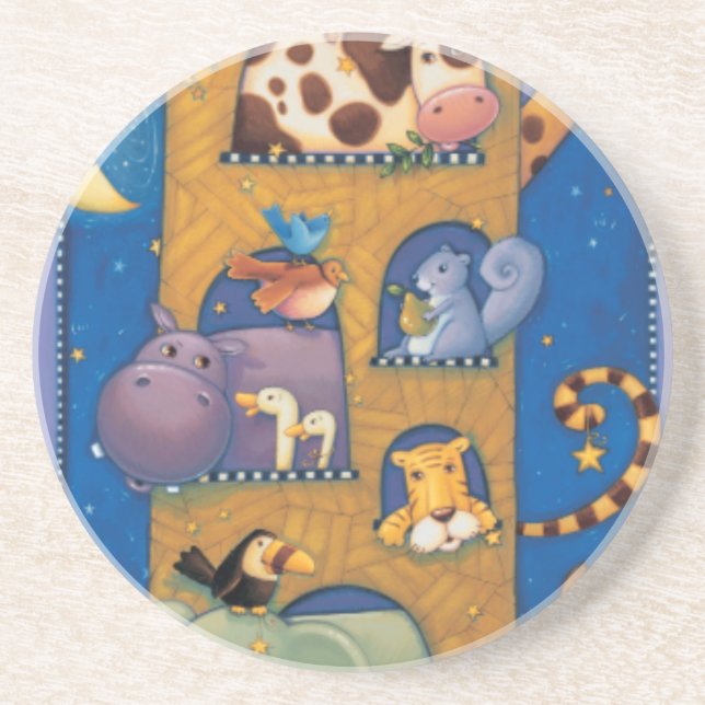 Porta-copos De Arenito Arca alta (Frente)