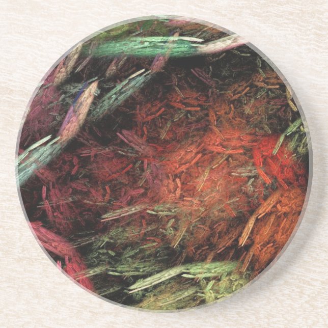 Porta-copos De Arenito Arco-Íris quebrado (Frente)