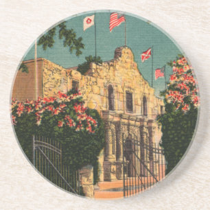 Porta-copos De Arenito As Portas copos do Alamo Vintage Texas