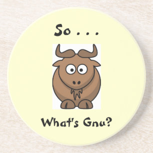 Porta-copos De Arenito Assim…. O que é Gnu