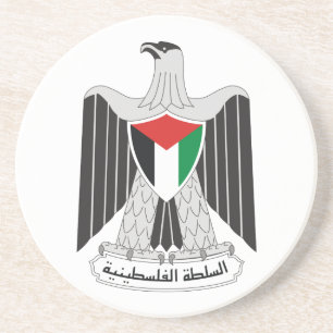 Porta-copos De Arenito autoridade emblem palestine