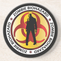 Aviso de Resíduos de Biohazard Zombie Engraçado Ha