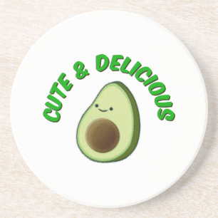 Porta-copos De Arenito Avocado Bonito E Delicioso