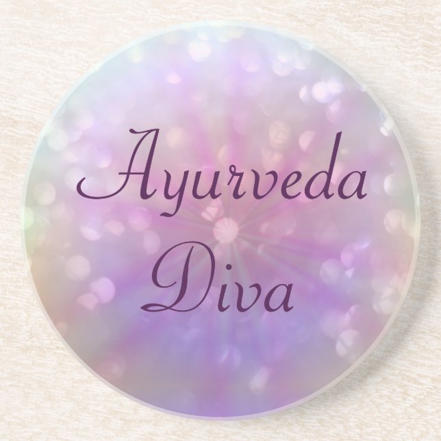 Porta-copos De Arenito Ayurveda Diva (Frente)