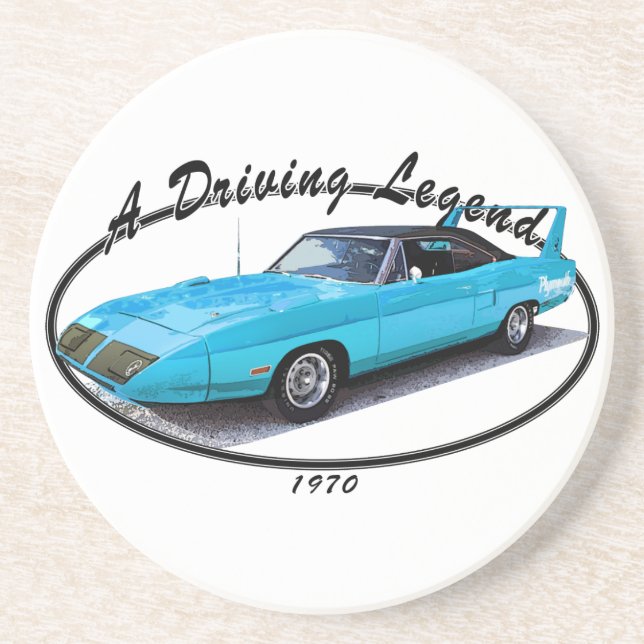 Porta-copos De Arenito Azul 1970 de Superbird (Frente)