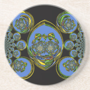 Porta-copos De Arenito Azul retrô