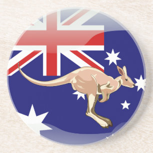 Porta-copos De Arenito Bandeira brilhante australiana