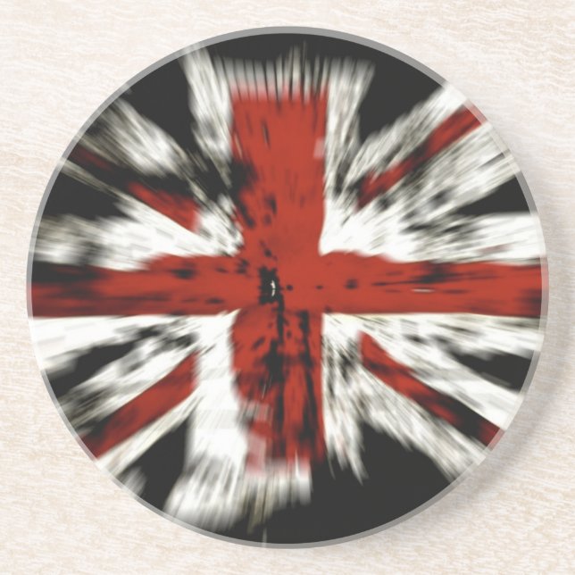 Porta-copos De Arenito Bandeira Britânica (Frente)