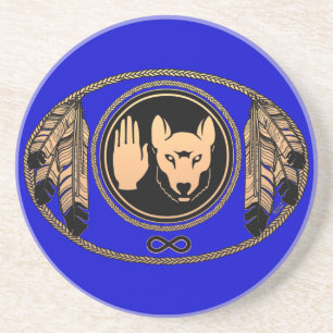 Porta-copos De Arenito Bandeira da Rebelião do Orgulho das Primeiras Naçõ