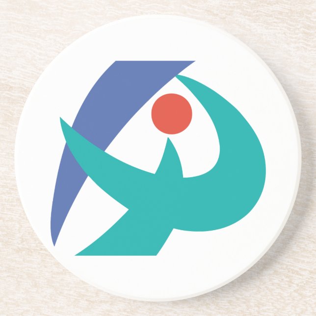 Porta-copos De Arenito Bandeira de Iga, Mie, Japão (Frente)