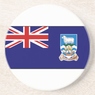 Porta-copos De Arenito Bandeira de Ilhas Falkland