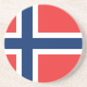 Porta-copos De Arenito Bandeira de Noruega