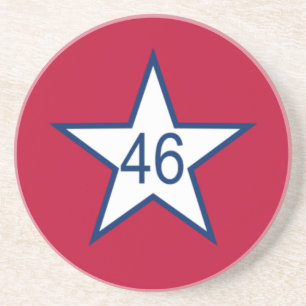 Porta-copos De Arenito Bandeira De Oklahoma