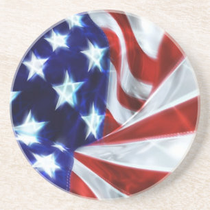 Porta-copos De Arenito Bandeira dos Estados Unidos