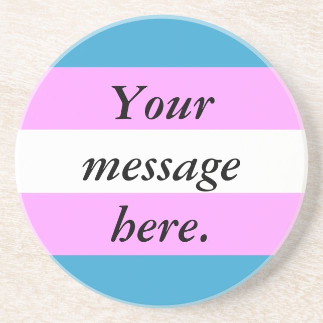 Porta-copos De Arenito Bandeira feita sob encomenda do transporte (Frente)