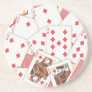 Porta-copos De Arenito Baralho de Cartas
