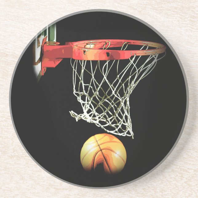 Porta-copos De Arenito Basquete (Frente)