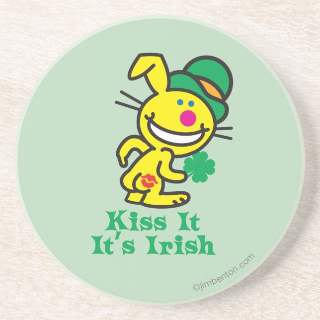 Porta-copos De Arenito Beije-o (Frente)