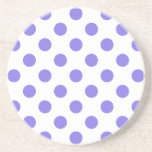 Porta-copos De Arenito Bolinhas<br><div class="desc">Bolinhas em branco</div>