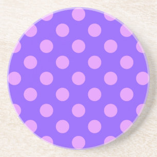 Porta-copos De Arenito Bolinhas de Lilac na periwinkle