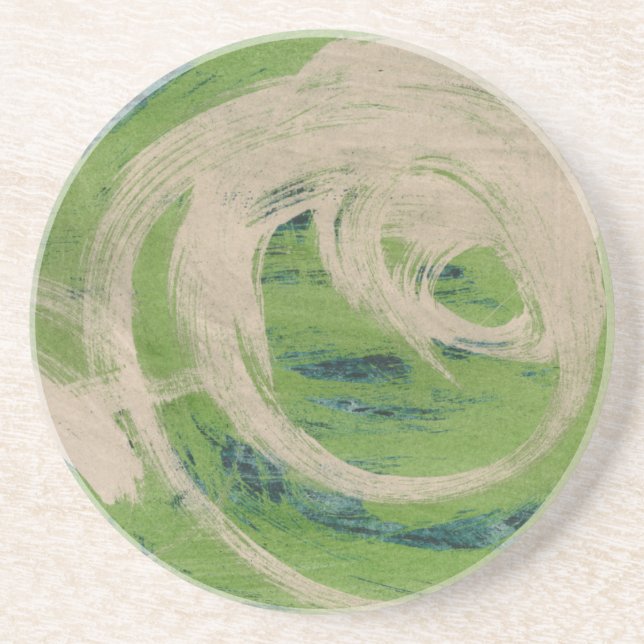 Porta-copos De Arenito Borda d'água (Frente)