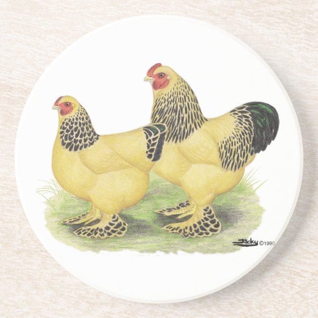 Porta-copos De Arenito Brahma Buff Pair (Frente)