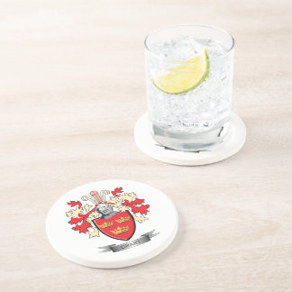 Porta-copos De Arenito Brasão da crista da família de Grant