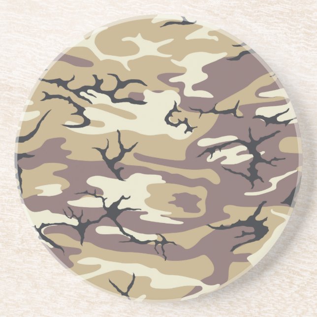 Porta-copos De Arenito Brown Camo (Frente)