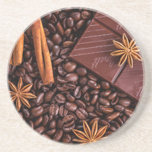 Porta-copos De Arenito café